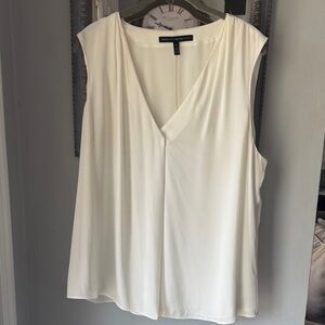 White House Black Market white Sleeveless Top